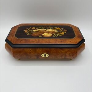 Reuge Music Swiss Octagon Inlaid Music Box Lara's Theme Lara's Theme By M Jarre